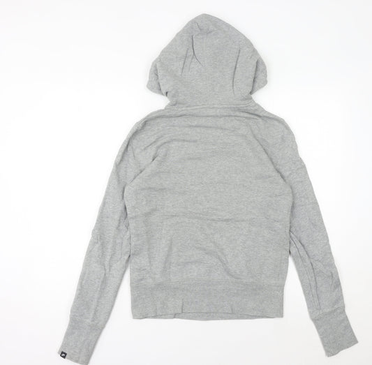 Womens UK 8 Regular Nike Grey Pullover Hoodie