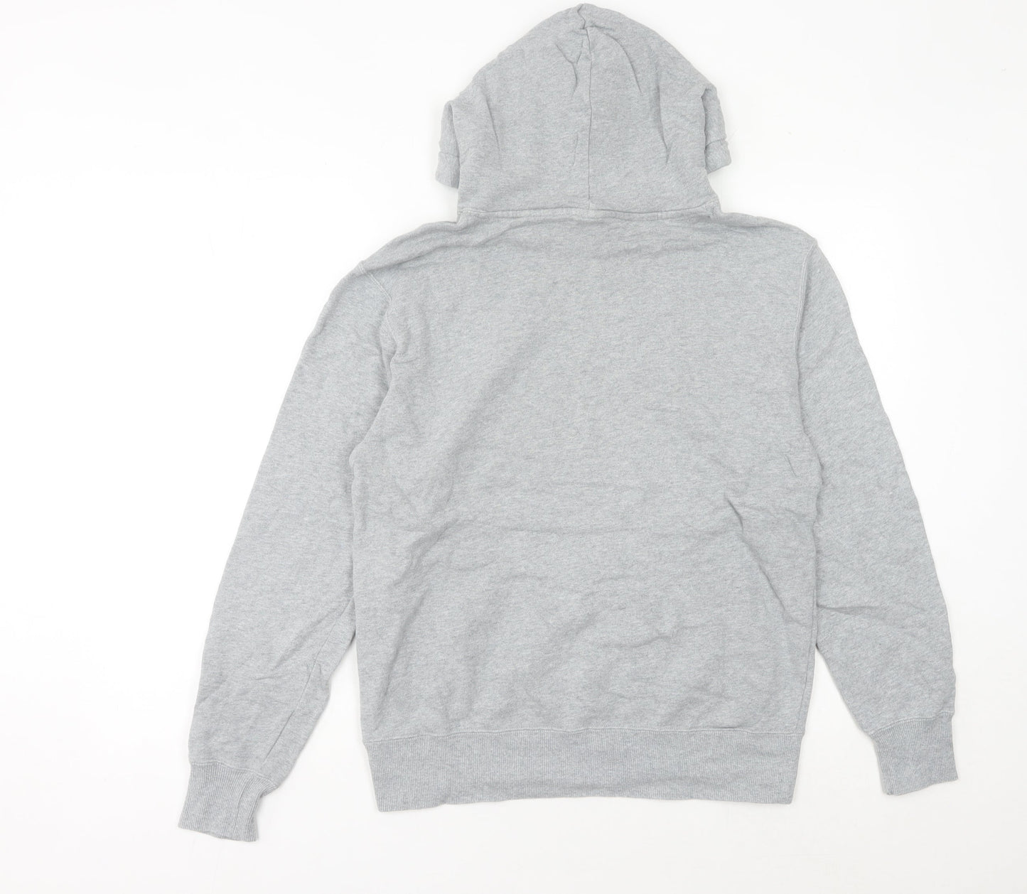 Champion Unisex Grey Pullover Hoodie Large Logo Athletic Sweatshirt