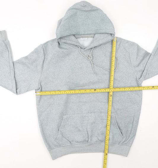 Champion Grey Pullover Hoodie Unisex Adults Size L Logo Sportswear