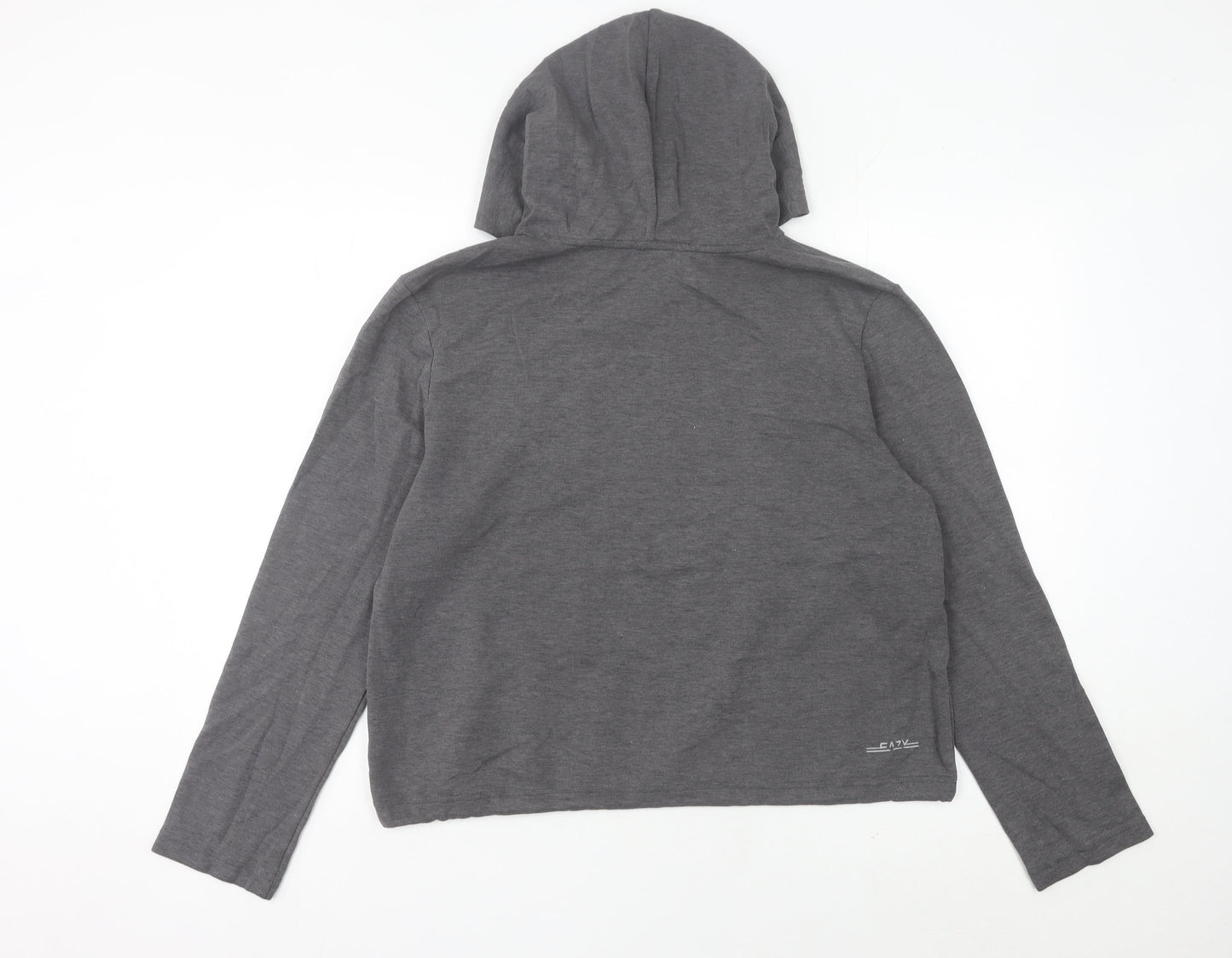 Skechers Womens Grey Hoodie Size 12 UK Pullover Long Sleeve