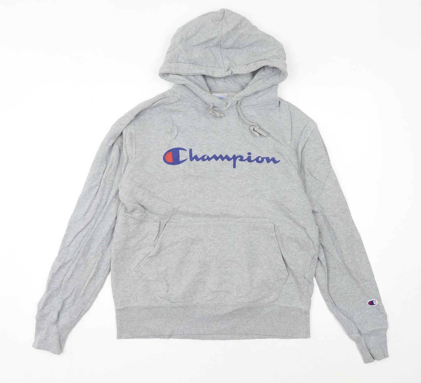 Champion Womens Grey Hoodie Size 14 Pullover Logo Sportswear