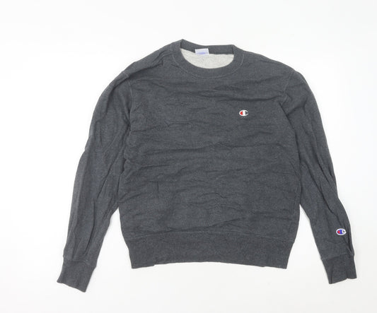 Unisex Adults UK M Regular Champion Grey Pullover Sweatshirt