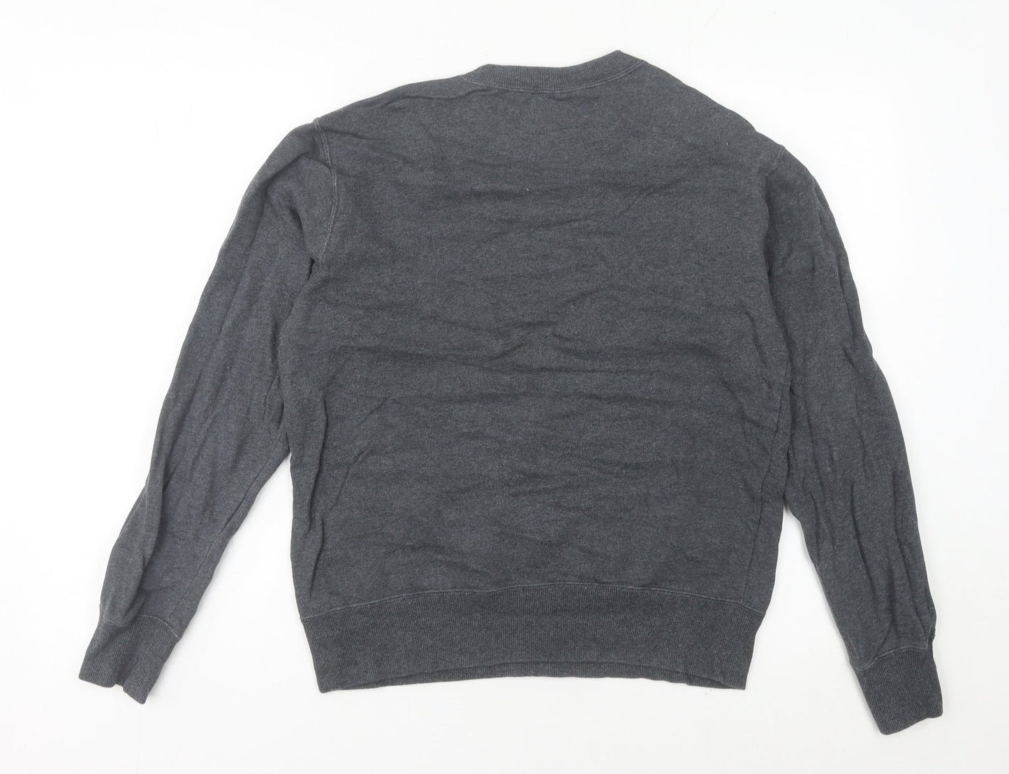 Champion Unisex Adults Grey M Pullover Sweatshirt Crew Neck Logo
