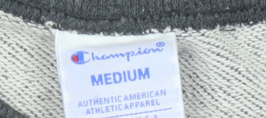 Champion Unisex Adults Grey M Pullover Sweatshirt Crew Neck Logo