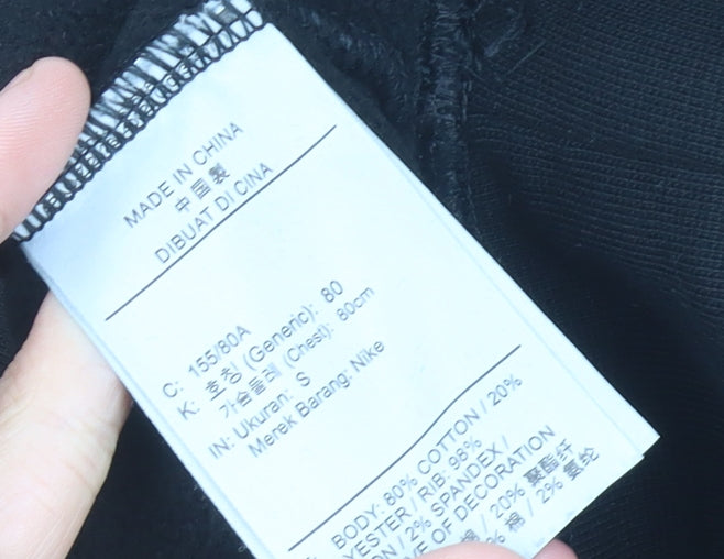 Jordan Womens Black Size 6 Pullover 1/2 Zip Sweatshirt