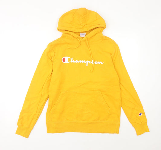 Champion Womens Yellow Pullover Hoodie Size 16 Regular Fit