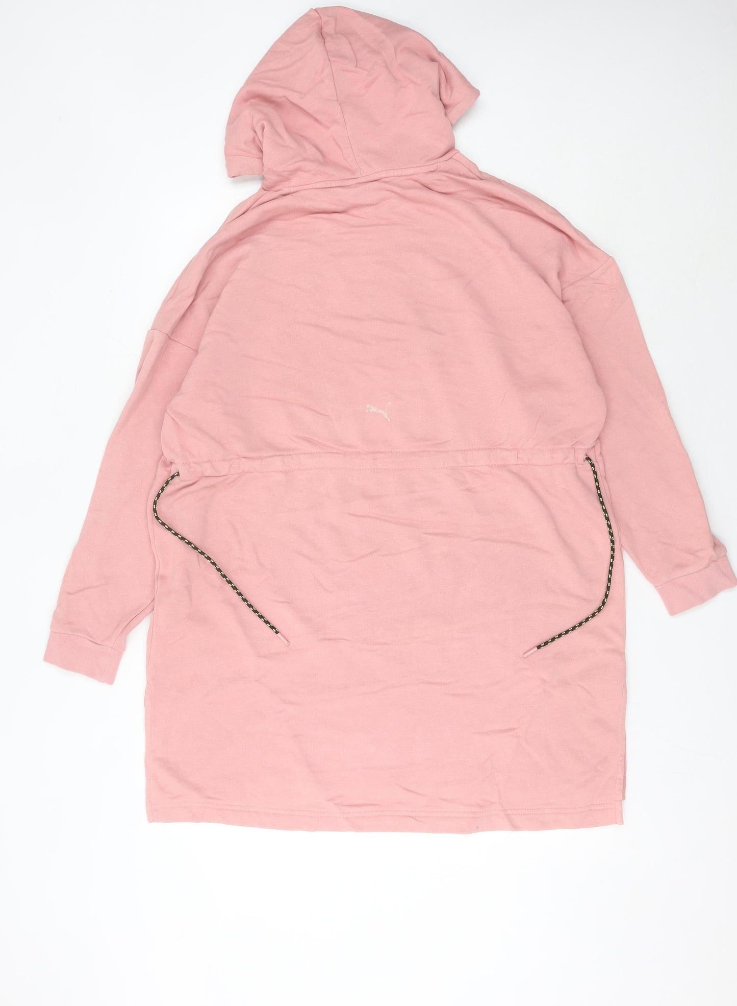 Puma Womens Pink Hoodie T-Shirt Dress Size 10 Casual Sportswear