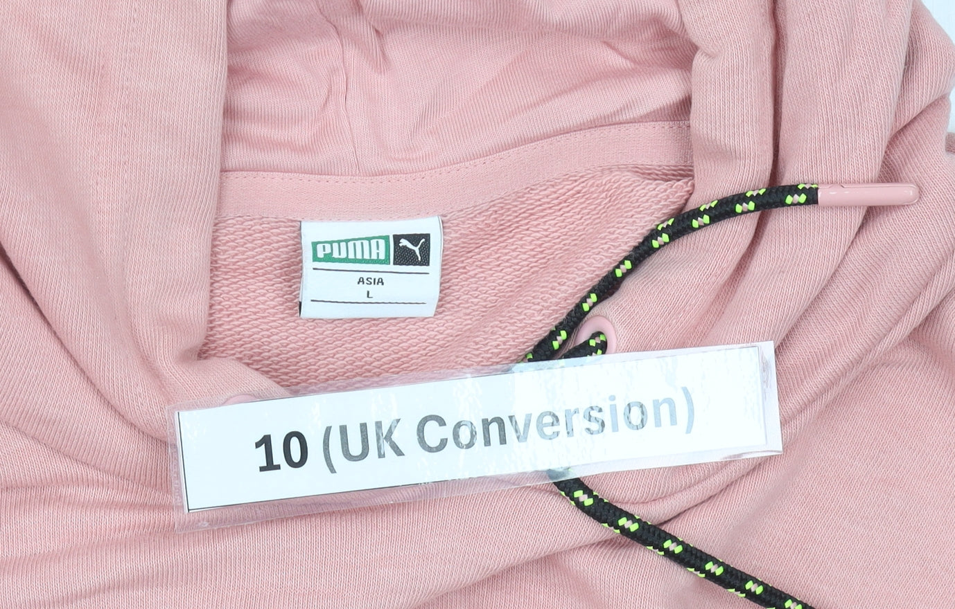 Puma Womens Pink Hoodie T-Shirt Dress Size 10 Casual Sportswear