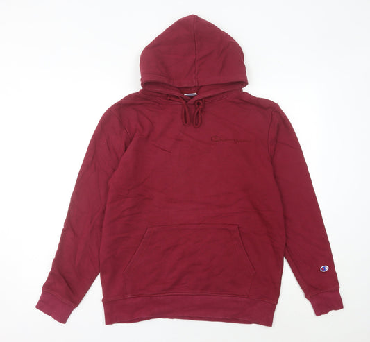 Champion Unisex Adults Red Pullover Hoodie XL Regular Fit Sportswear
