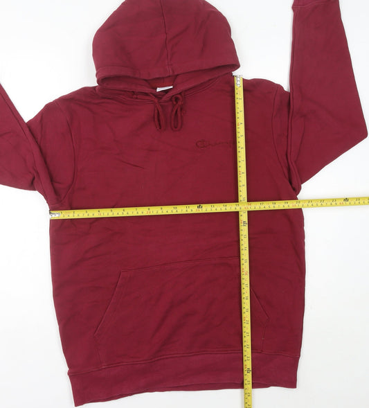 Champion Unisex Adults Red Pullover Hoodie XL Regular Fit Sportswear