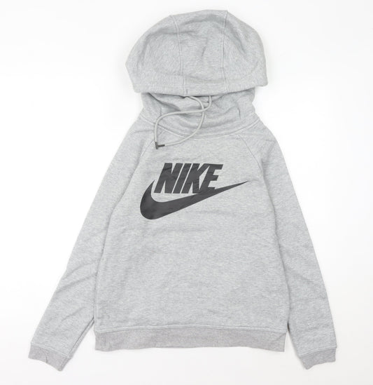 Womens UK 6 Regular Nike Grey Pullover Hoodie