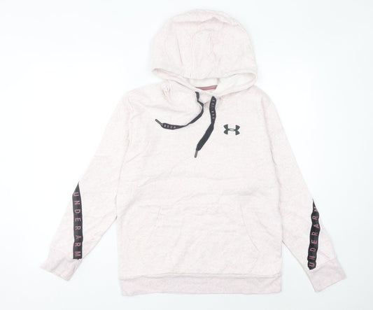 Under Armour Women’s Pink Hoodie Size 6 UK Loose Fit Pullover