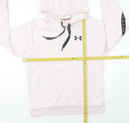 Under Armour Women’s Pink Hoodie Size 6 UK Loose Fit Pullover