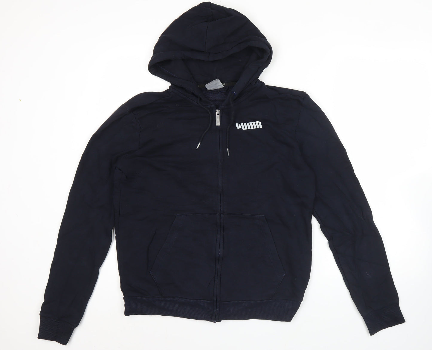 Puma Men’s Black Small Full Zip Hoodie Sweatshirt with Logo