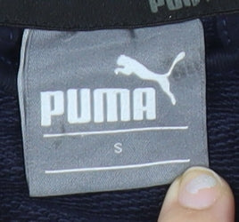 Puma Men’s Black Small Full Zip Hoodie Sweatshirt with Logo