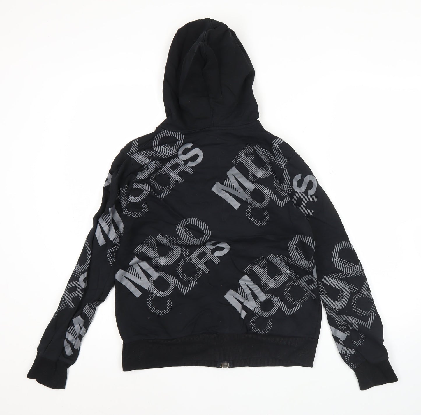 Mizuno Womens Black Full Zip Hoodie Size 10 Sportswear