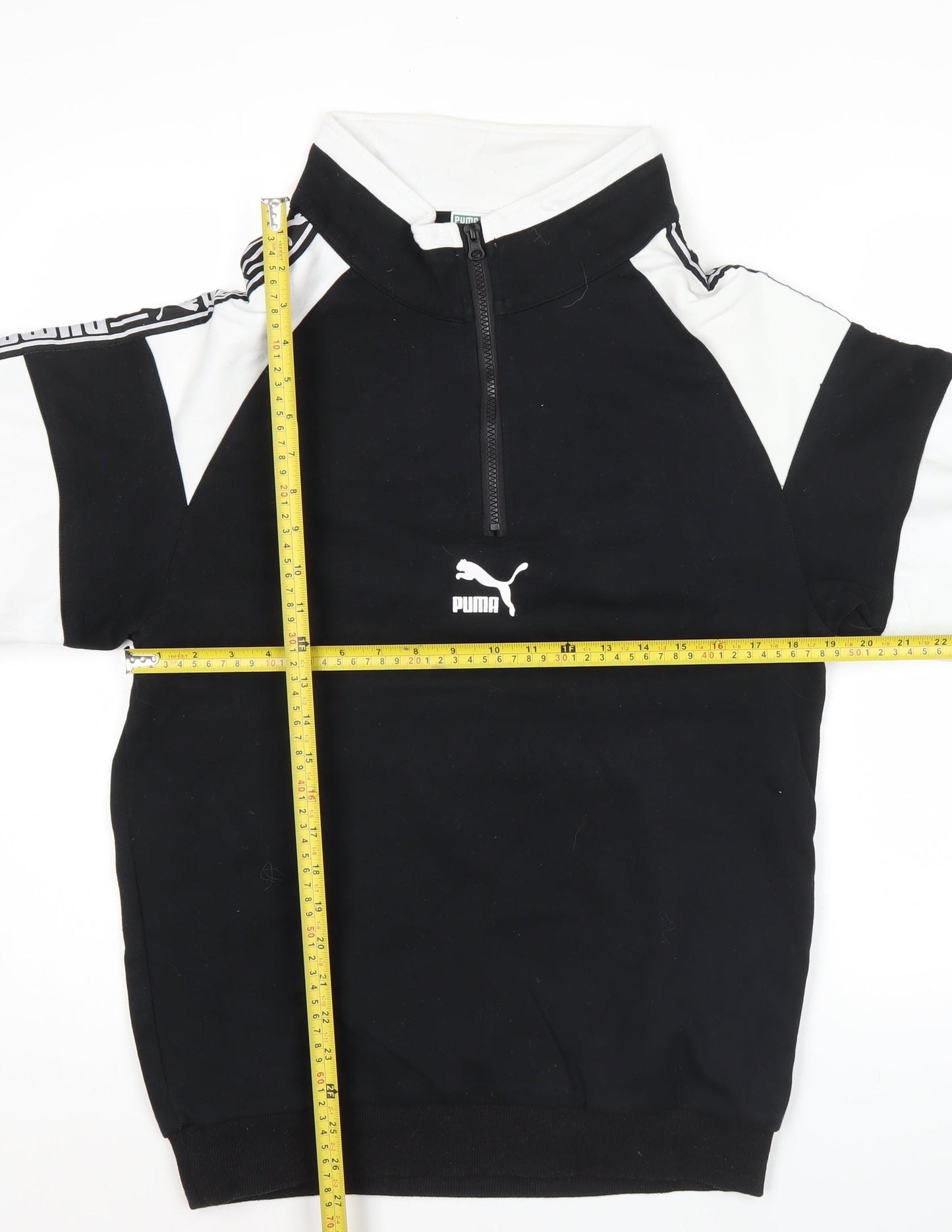 Puma Mens Black Medium 1/2 Zip High Neck Sweatshirt Sportswear