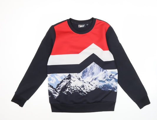 Fila Men’s Multicoloured Pullover Sweatshirt M Graphic Outdoor