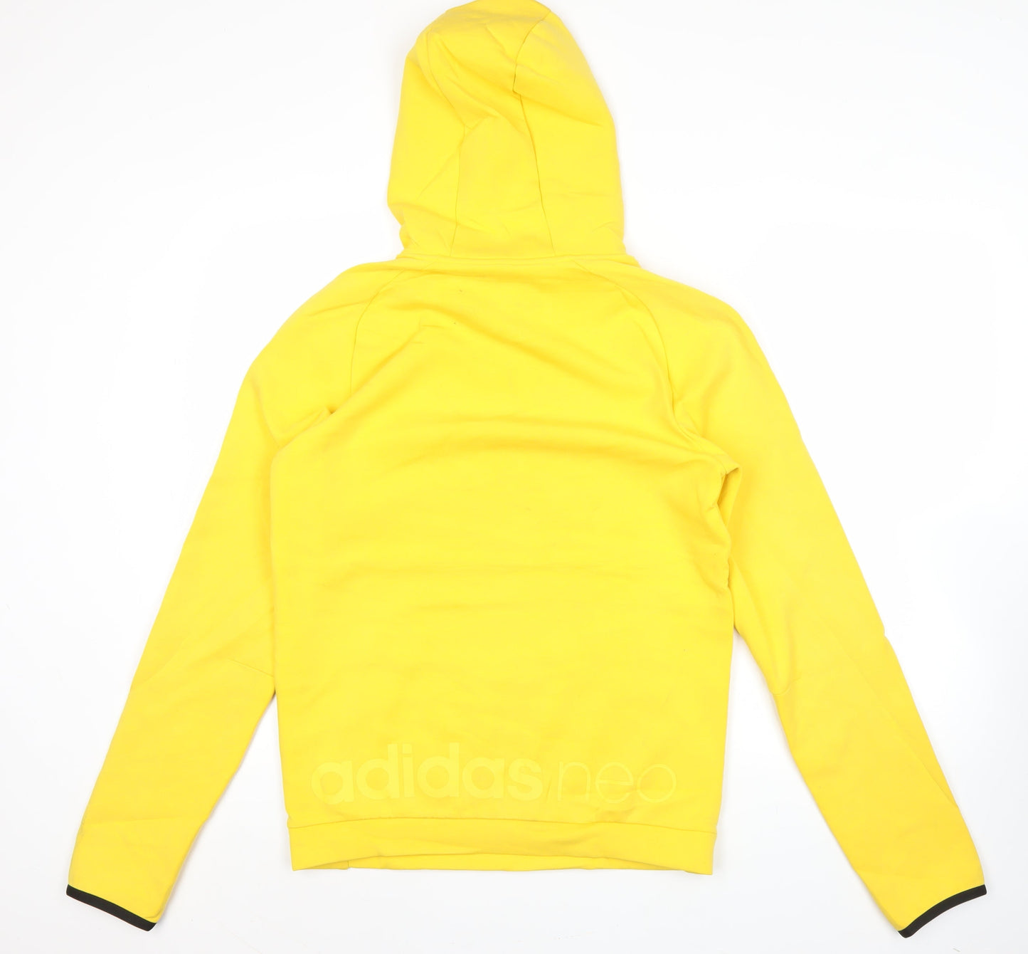 Adidas Neo Men's Yellow Pullover Hoodie M Logo Hooded Sweatshirt