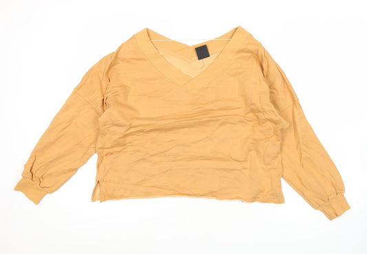 Womens UK M Relaxed Nike Brown Pullover Sweatshirt