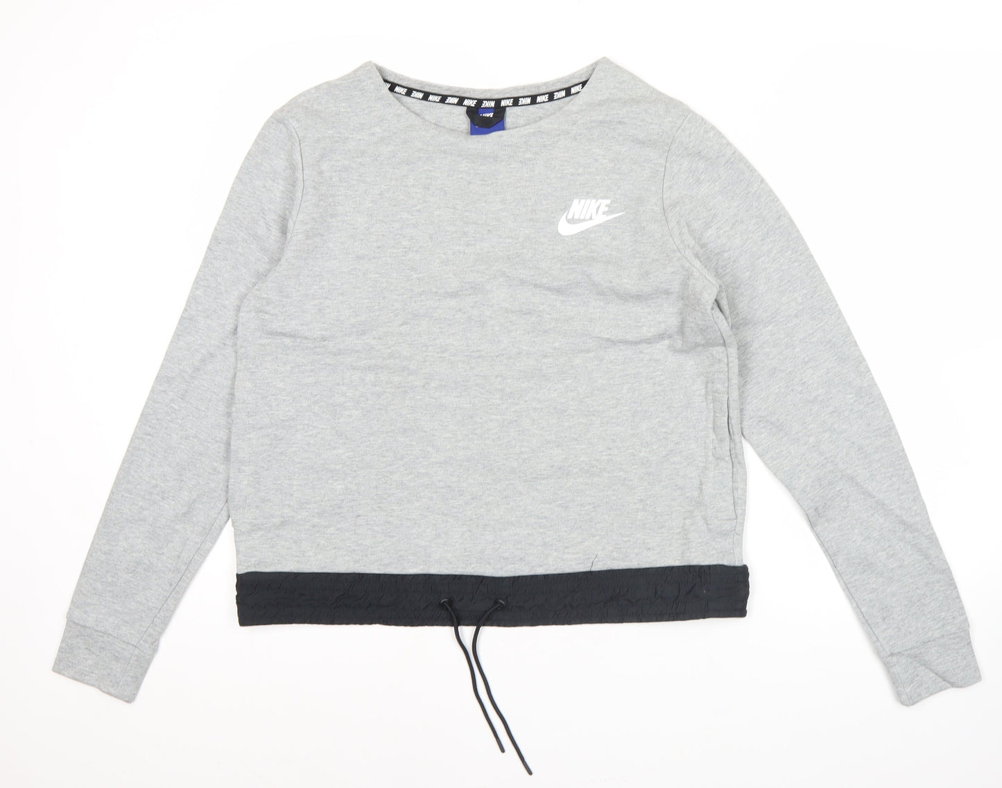 Nike Womens Grey XL Pullover Sweatshirt Long Sleeve Logo