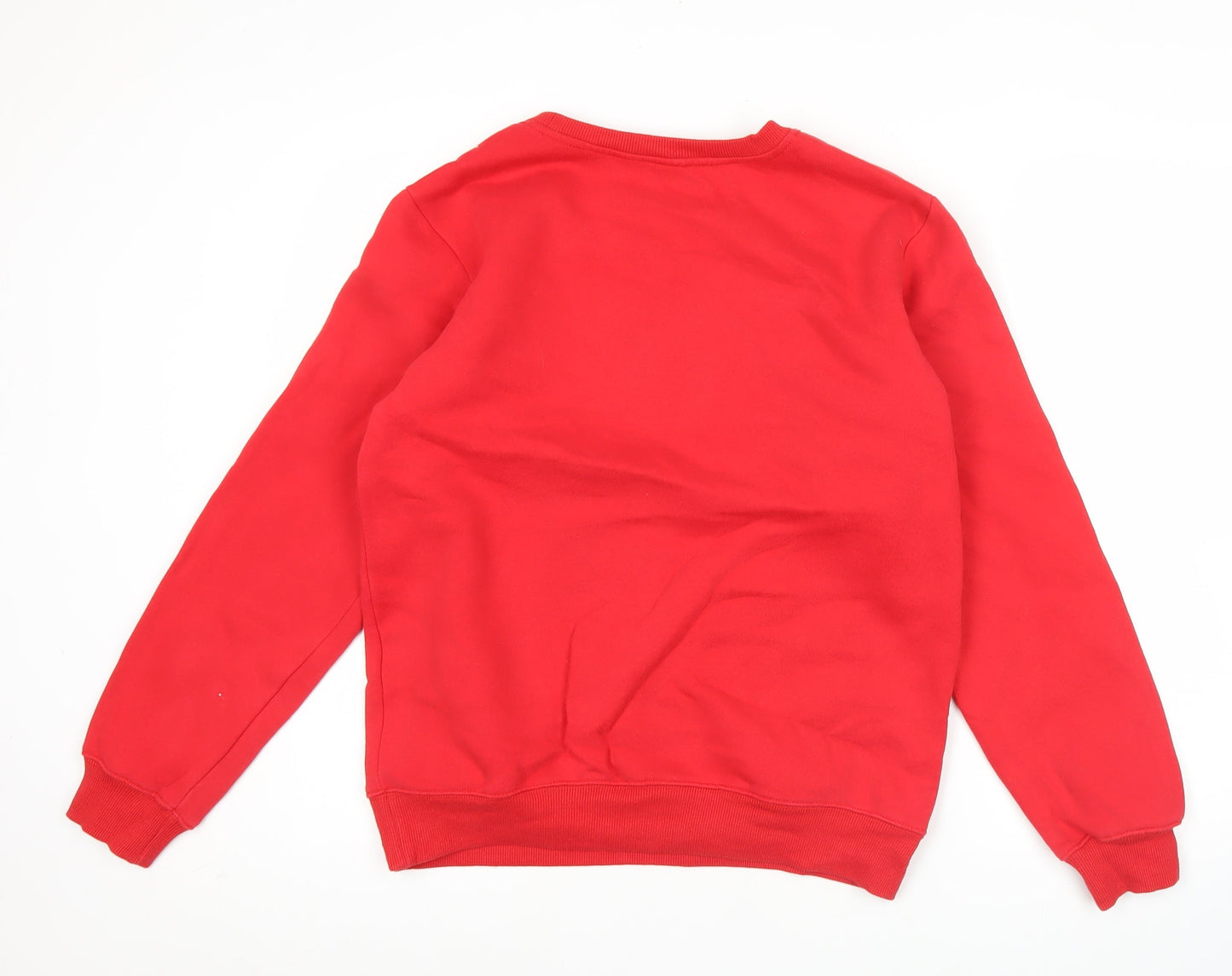 Champion Unisex Red Crew Neck Pullover Sweatshirt Size L
