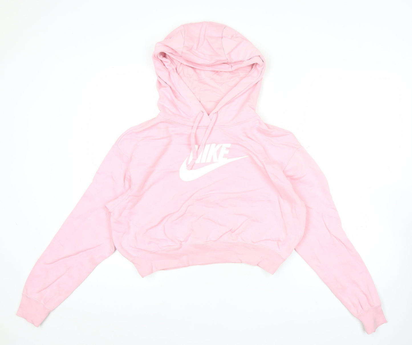 Nike Women's Pink Pullover Hoodie Size S Lightweight Logo Sportswear
