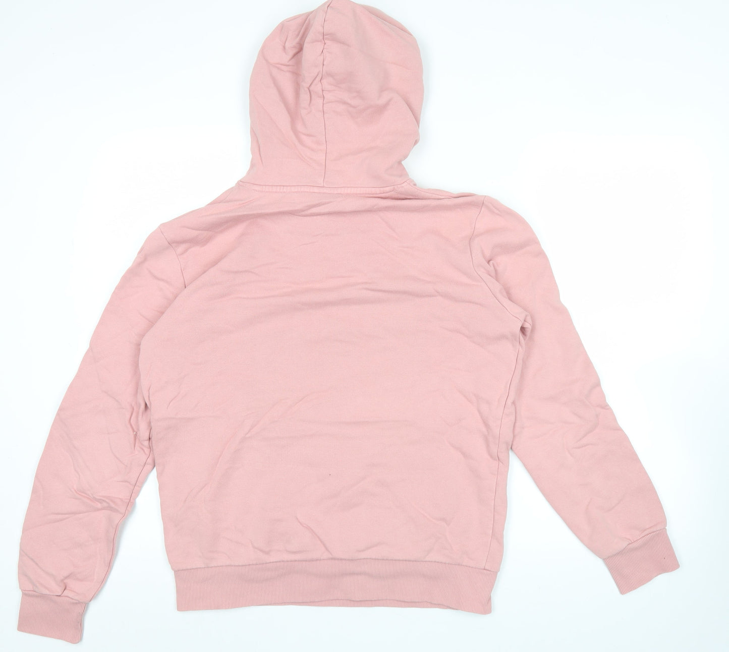 Puma Womens Pink Pullover Hoodie Size S Logo Graphic Sweatshirt