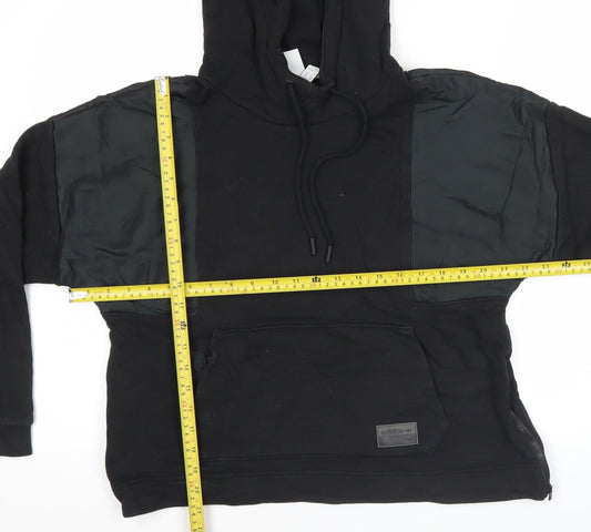 Adidas Women’s Black Hoodie Size 6 Pullover Hooded Sweatshirt