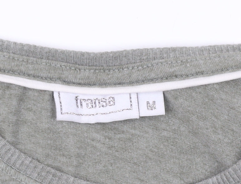 Fransa Womens Green Tank Top Size M Sleeveless Casual Basic