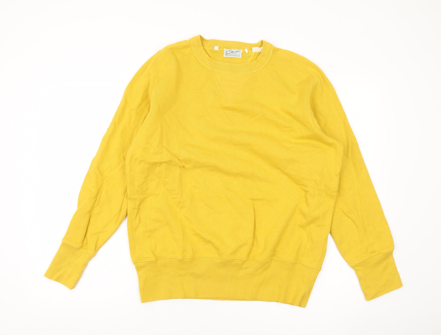 Levi Strauss Bay Meadows Mens Yellow Sweatshirt Medium Pullover