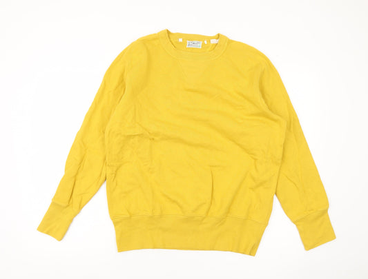 Levi Strauss Bay Meadows Mens Yellow Sweatshirt Medium Pullover