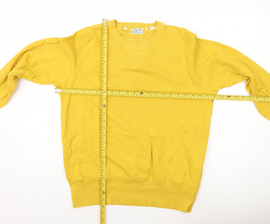 Levi Strauss Bay Meadows Mens Yellow Sweatshirt Medium Pullover