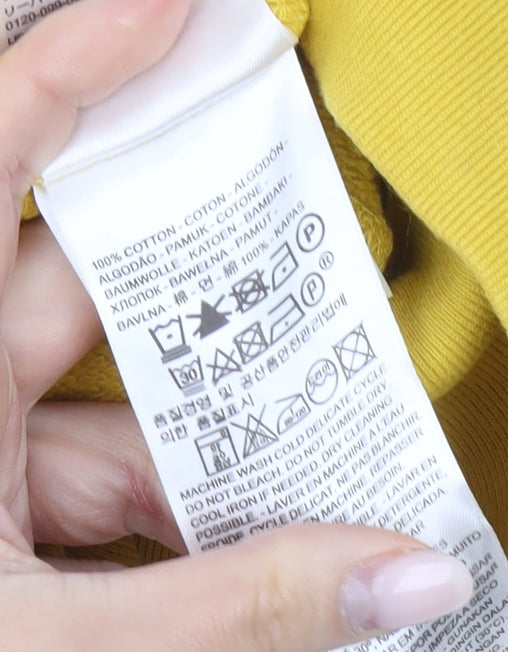 Levi Strauss Bay Meadows Mens Yellow Sweatshirt Medium Pullover