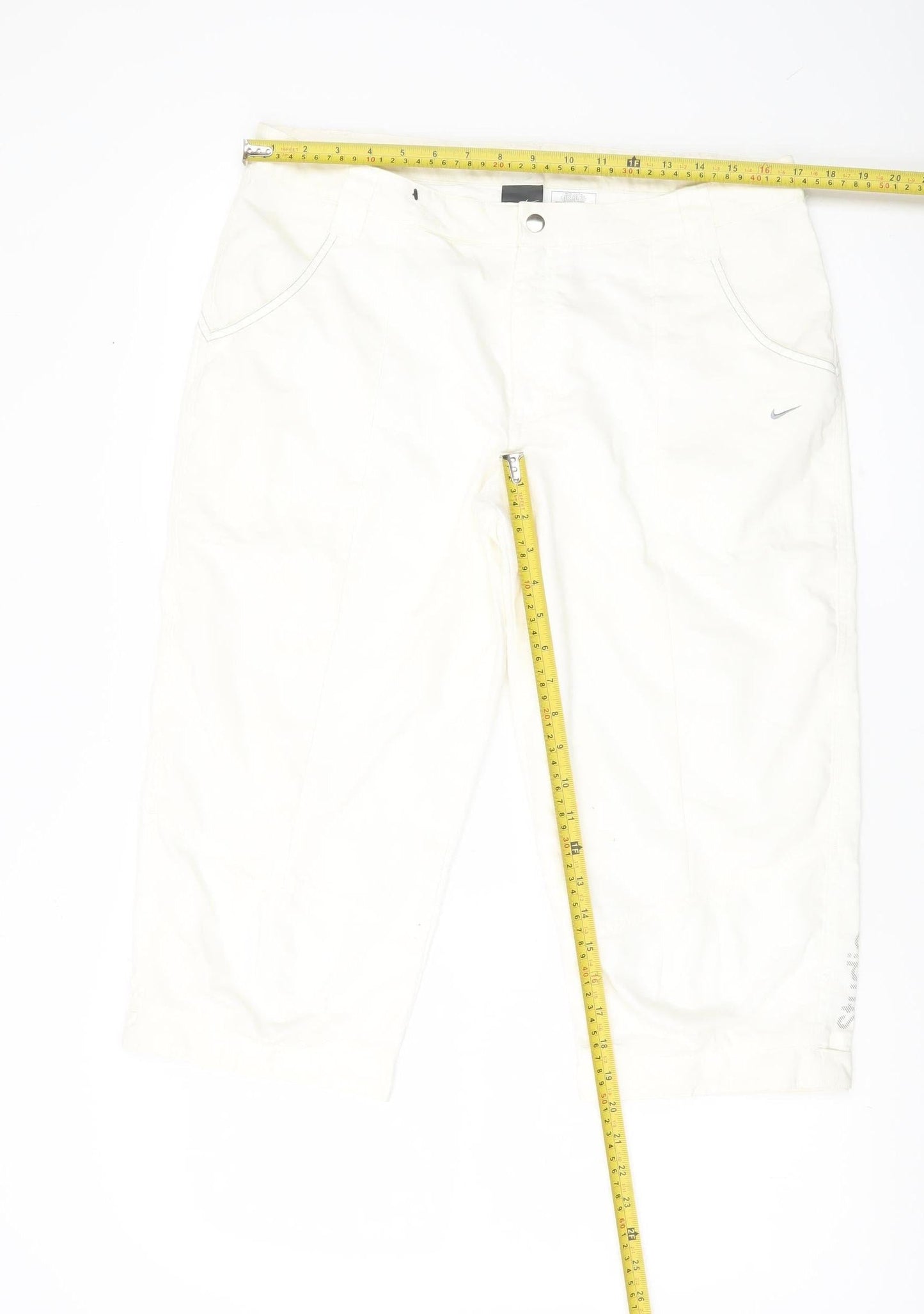 Nike Women’s White Cargo Trousers Size 14 Cotton Blend