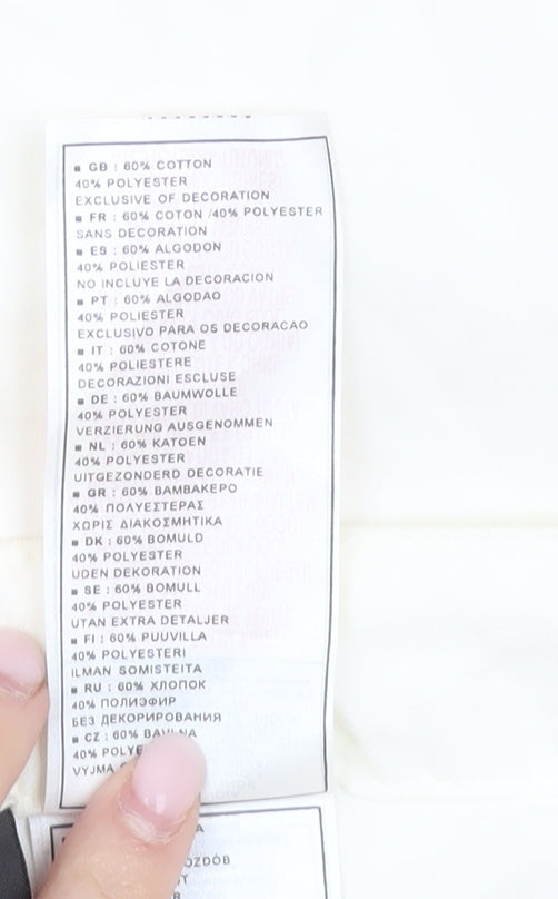 Nike Women’s White Cargo Trousers Size 14 Cotton Blend