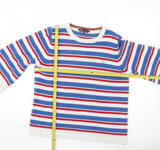 Crew Clothing Women’s Multicoloured Stripe Cotton Jumper Size 14