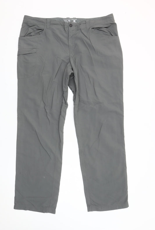 Mountain Hard Wear Womens Grey Cargo Trousers Size 14 Regular Nylon