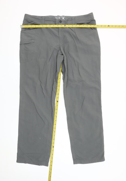 Mountain Hard Wear Womens Grey Cargo Trousers Size 14 Regular Nylon
