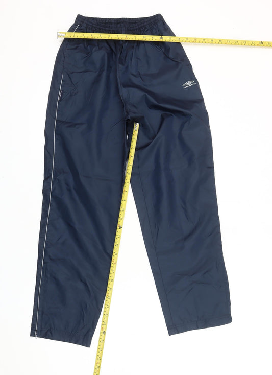 Umbro Boys Blue 11-12 Years Track Pants Polyester Activewear Trousers