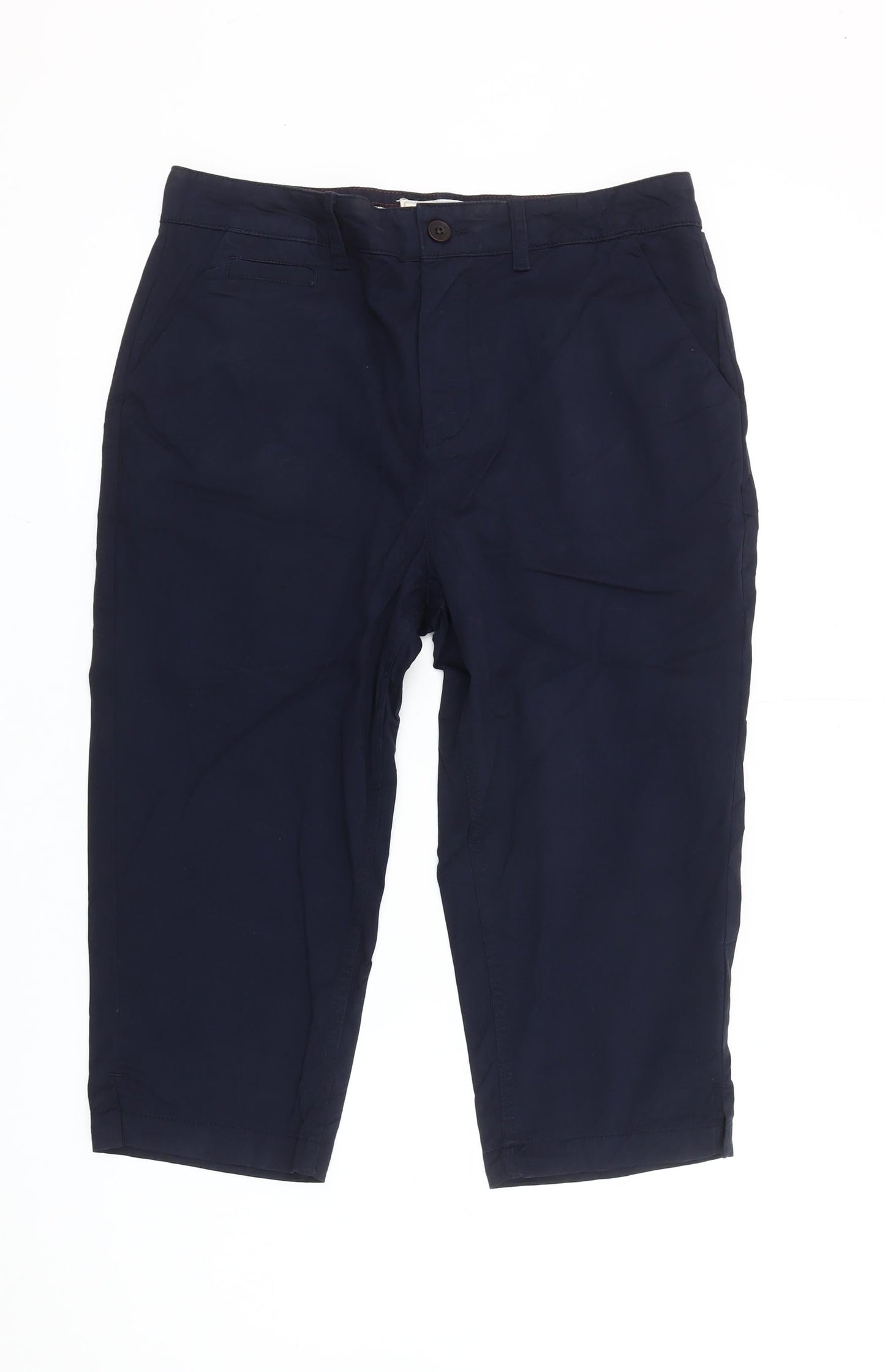 Fat Face Women’s Blue Capri Trousers Size 10 Cotton Blend