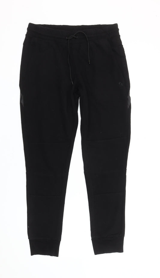 Jack & Jones Mens Black Jogger Trousers M Regular Fit Elastic Waist