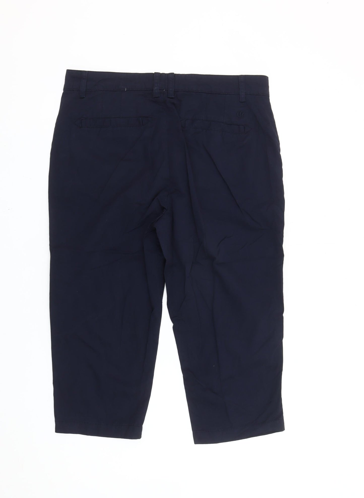 Fat Face Womens Blue Chino Trousers Size 12 Straight Leg