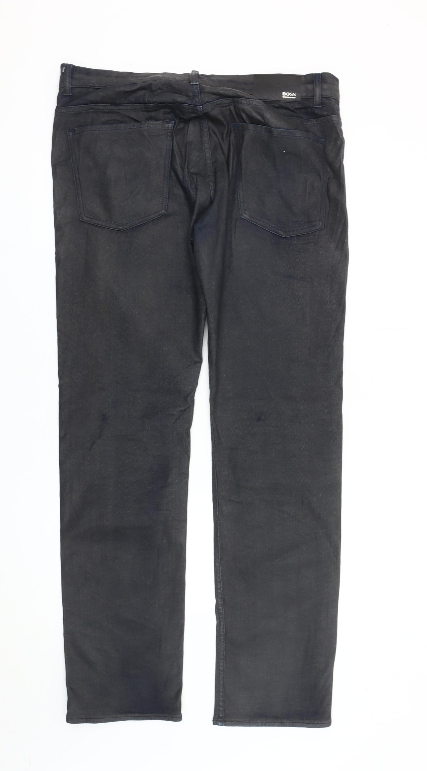 Hugo Boss Men’s Dark Blue Straight Leg Jeans W36 L32