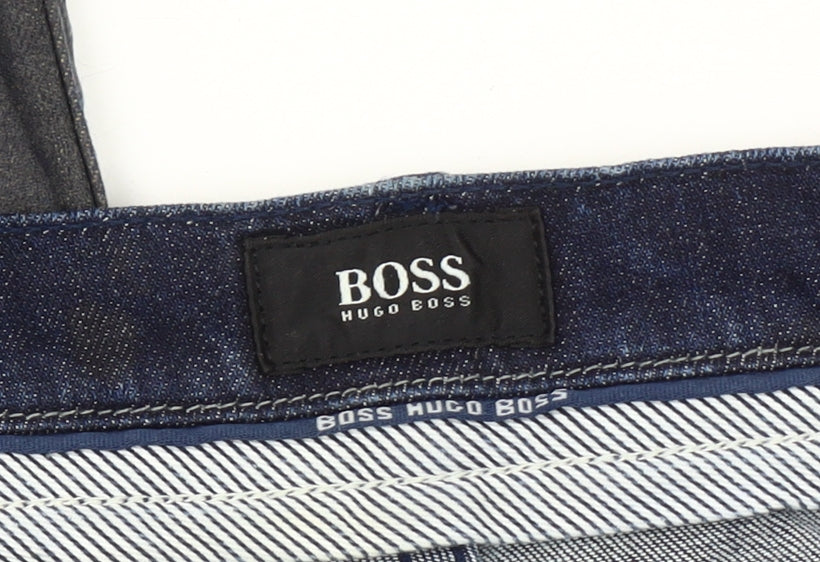 Hugo Boss Men’s Dark Blue Straight Leg Jeans W36 L32
