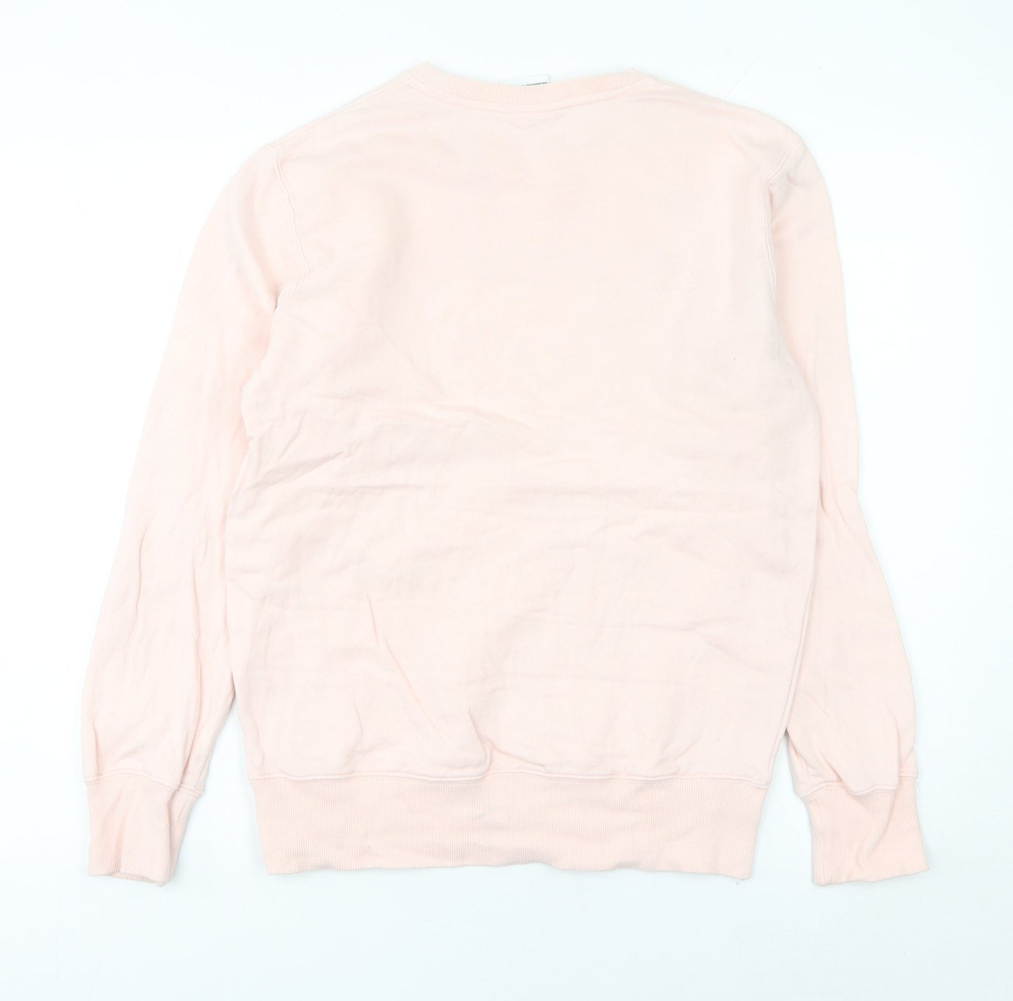 Dickies Women’s Pink Logo Sweatshirt Size 10 Pullover Crew Neck