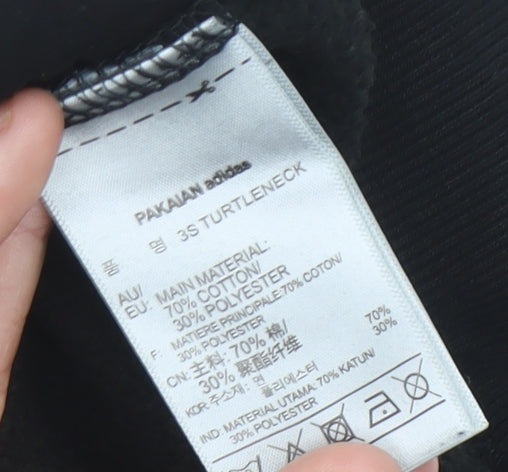 Adidas Womens Black Sweatshirt UK 10 Regular Fit Sportswear