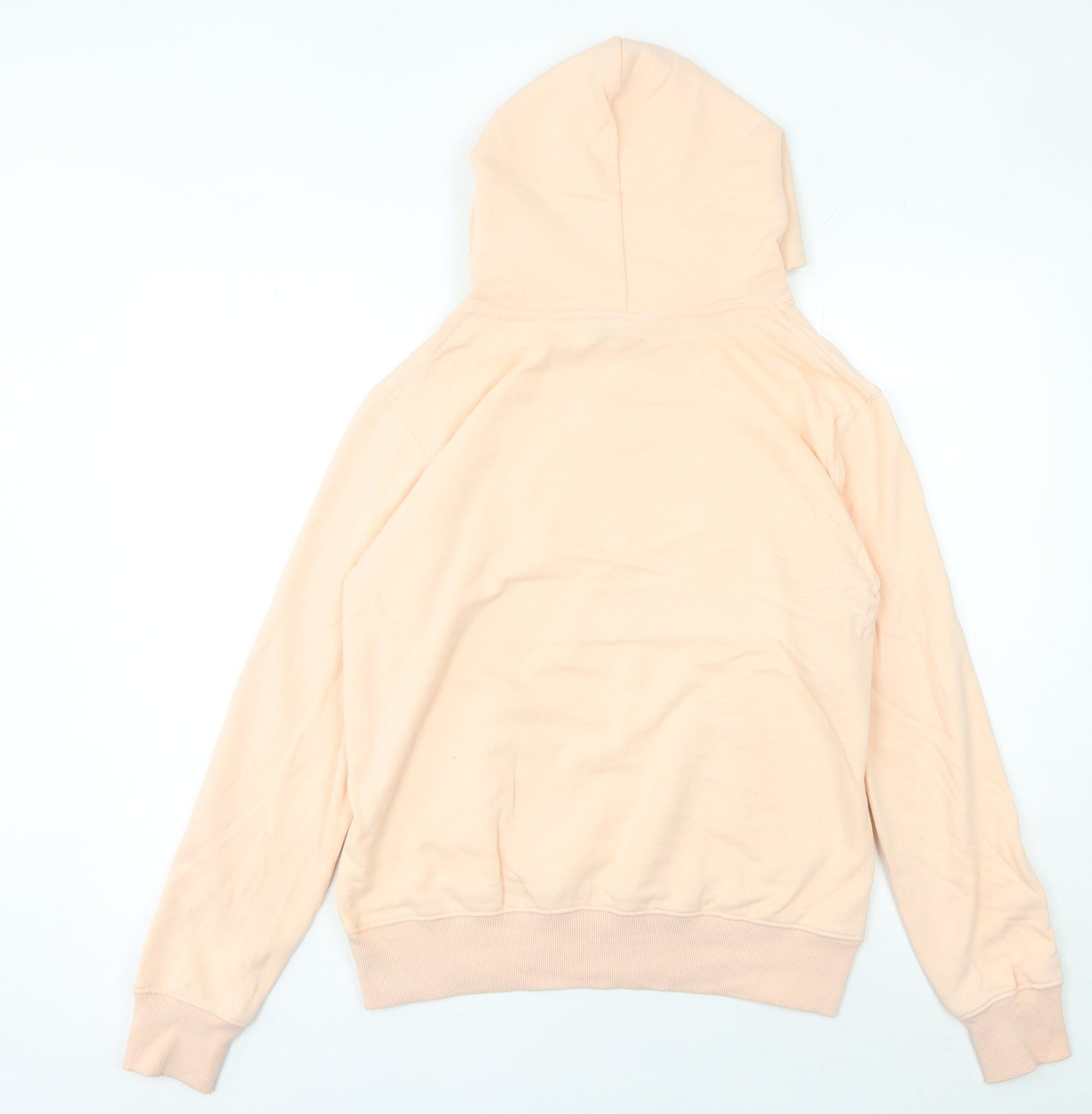 Dickies Womens Pink Pullover Hoodie L Logo Graphic Cotton Casual