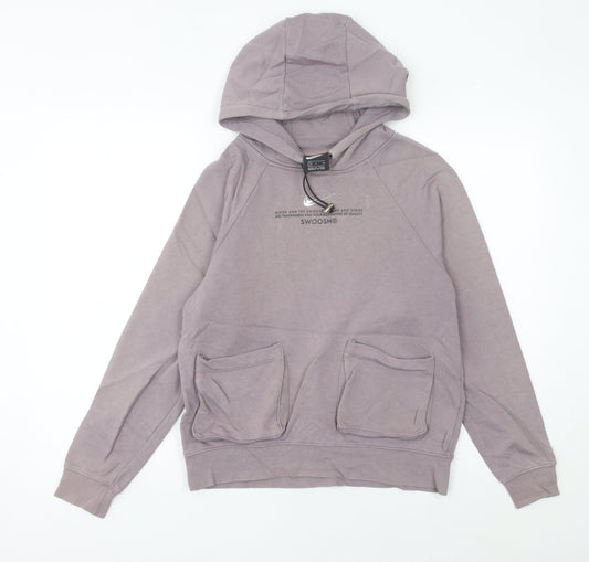 Womens UK 6 Regular Nike Purple Pullover Hoodie
