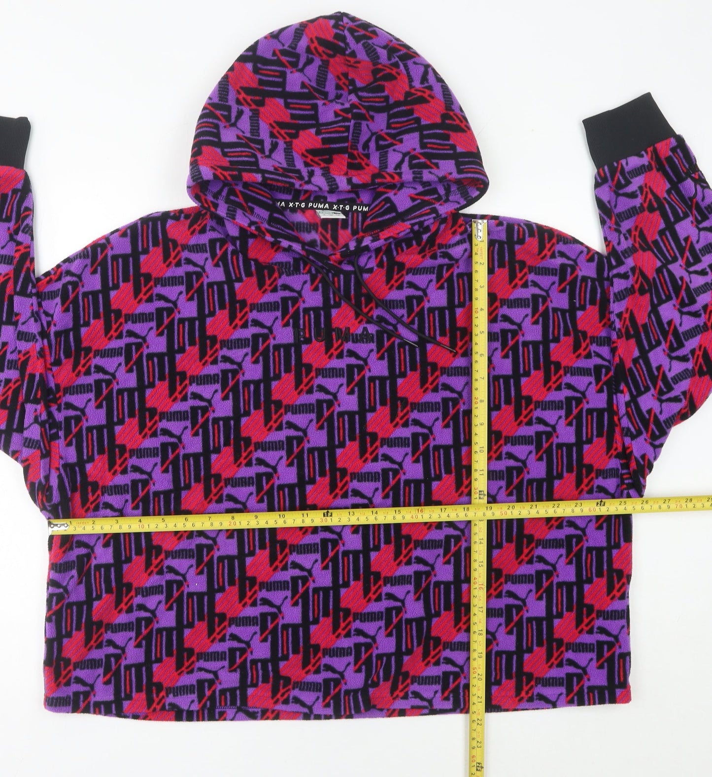 Puma XTG Womens Hoodie Multicoloured Logo Print Size 12 UK